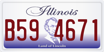 IL license plate B594671