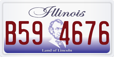 IL license plate B594676