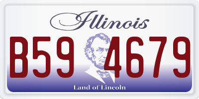 IL license plate B594679