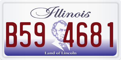 IL license plate B594681