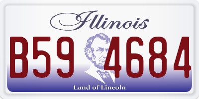 IL license plate B594684