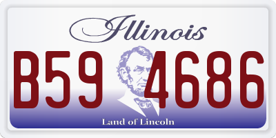 IL license plate B594686