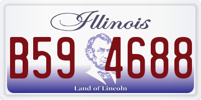 IL license plate B594688