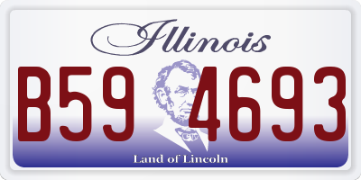 IL license plate B594693