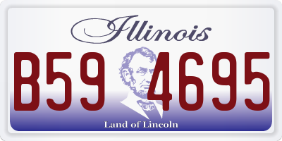 IL license plate B594695