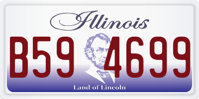 IL license plate B594699