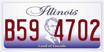 IL license plate B594702