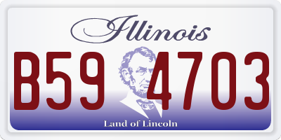 IL license plate B594703