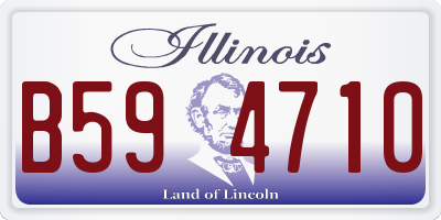 IL license plate B594710