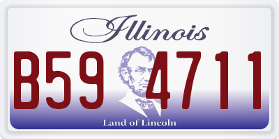 IL license plate B594711