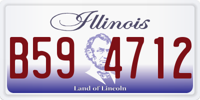 IL license plate B594712