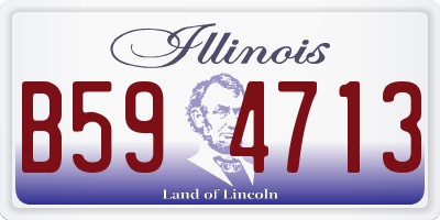 IL license plate B594713