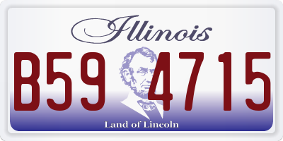 IL license plate B594715