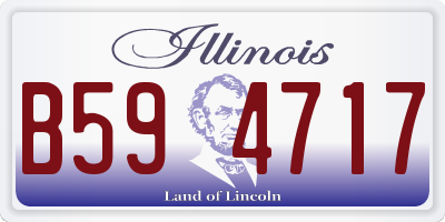 IL license plate B594717