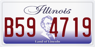 IL license plate B594719