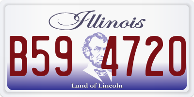IL license plate B594720