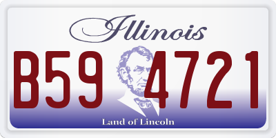 IL license plate B594721