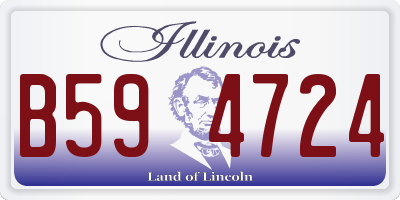 IL license plate B594724
