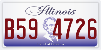 IL license plate B594726