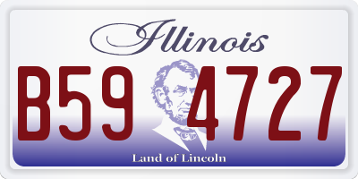 IL license plate B594727