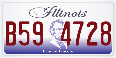 IL license plate B594728