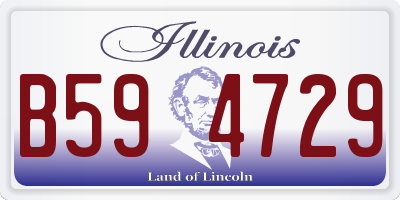 IL license plate B594729