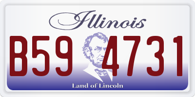 IL license plate B594731