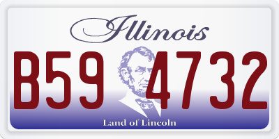IL license plate B594732