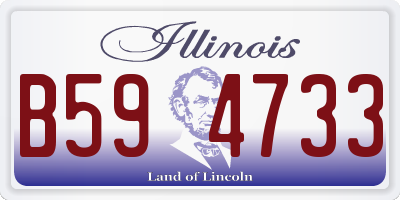 IL license plate B594733