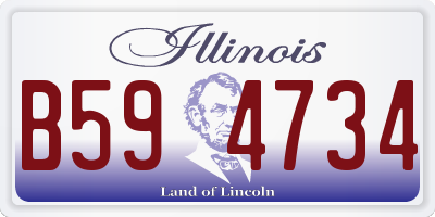 IL license plate B594734