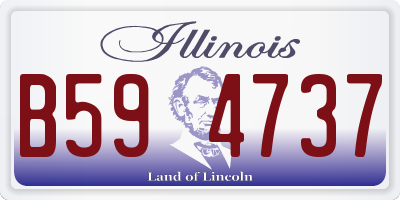IL license plate B594737