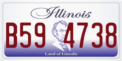 IL license plate B594738