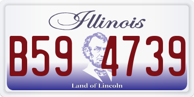 IL license plate B594739