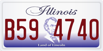 IL license plate B594740