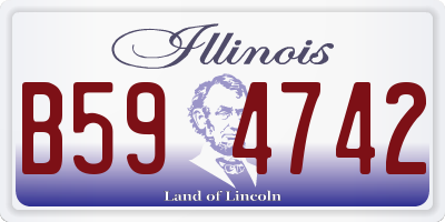 IL license plate B594742