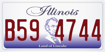 IL license plate B594744