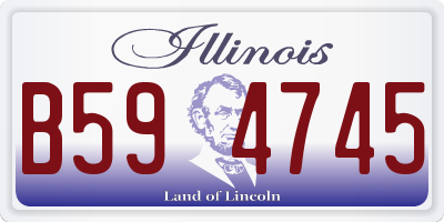 IL license plate B594745