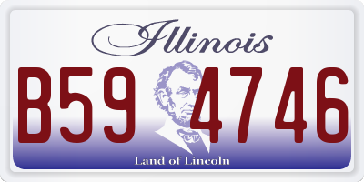 IL license plate B594746