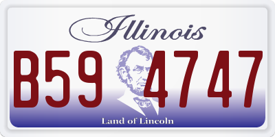 IL license plate B594747