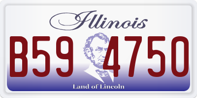IL license plate B594750