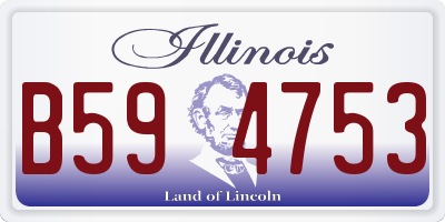 IL license plate B594753