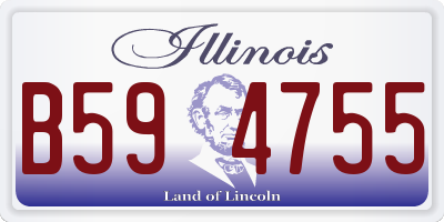 IL license plate B594755