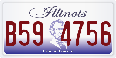 IL license plate B594756