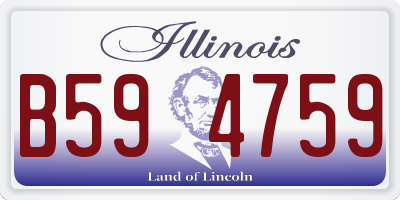 IL license plate B594759