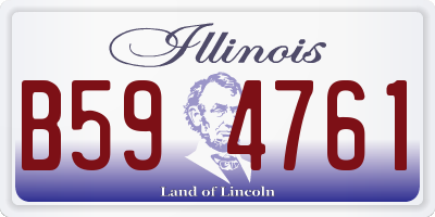 IL license plate B594761