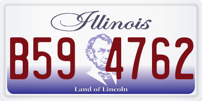 IL license plate B594762