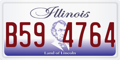 IL license plate B594764