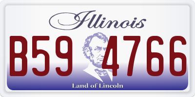 IL license plate B594766