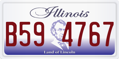 IL license plate B594767