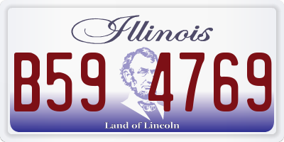 IL license plate B594769